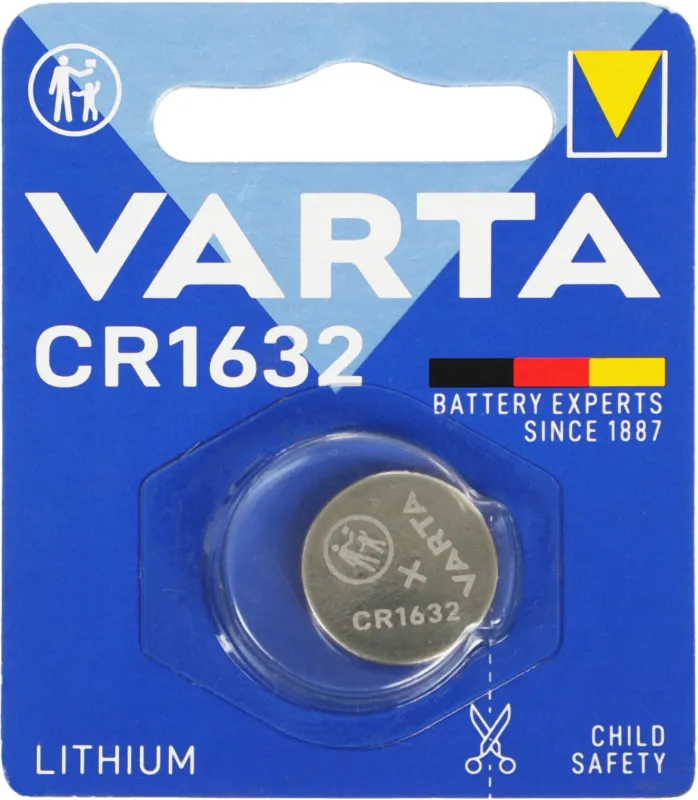Батарея Varta Electronics Lithium CR1632 (1шт) блистер