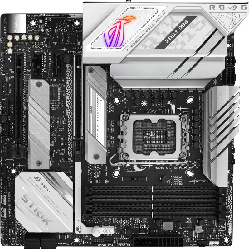 Материнская плата ASUS ROG STRIX B760-G GAMING WIFI,  LGA1700, B760, 4*DDR5, HDMI+DP, 4xSATA3 + RAID, M2, Audio, Gb LAN, USB 3.2, USB 2.0, ATX; 90MB1EQ0-M0EAY0