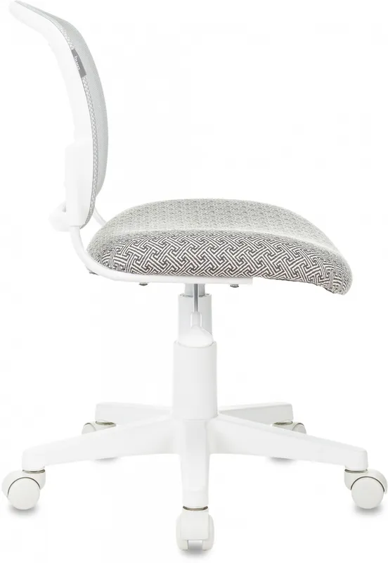 Кресло детское Бюрократ CH-W296NX светло-серый TW-02 Twist сетка/ткань крестов. пластик пластик белый