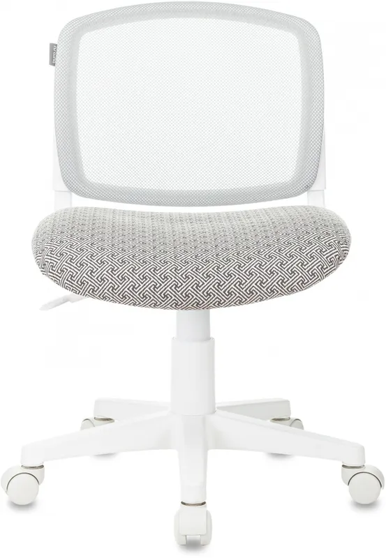Кресло детское Бюрократ CH-W296NX светло-серый TW-02 Twist сетка/ткань крестов. пластик пластик белый