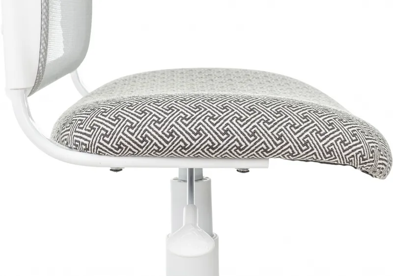 Кресло детское Бюрократ CH-W296NX светло-серый TW-02 Twist сетка/ткань крестов. пластик пластик белый