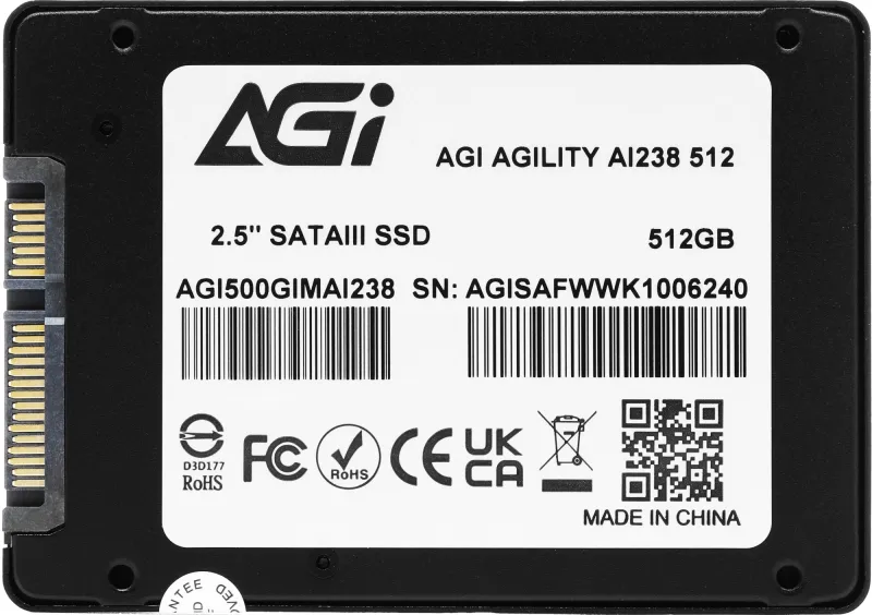Накопитель SSD AGi SATA-III 500GB AGI500GIMAI238 AI238 2.5"