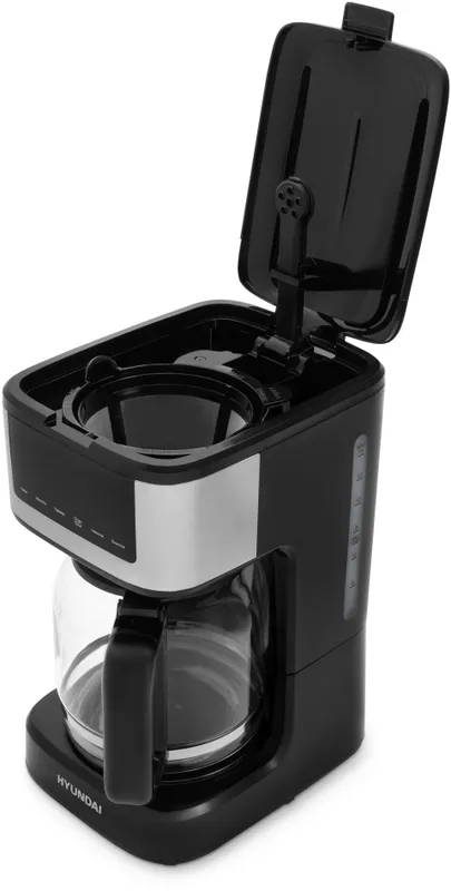 Кофеварка капельная Hyundai HYD-1212 1050Вт черный/серебристый