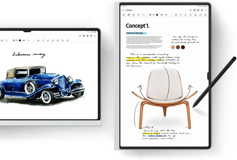 Чехол-крышка Samsung для Samsung Galaxy Tab S9 Ultra NotePaper Screen поликарбонат белый (EF-ZX912PWEGRU)
