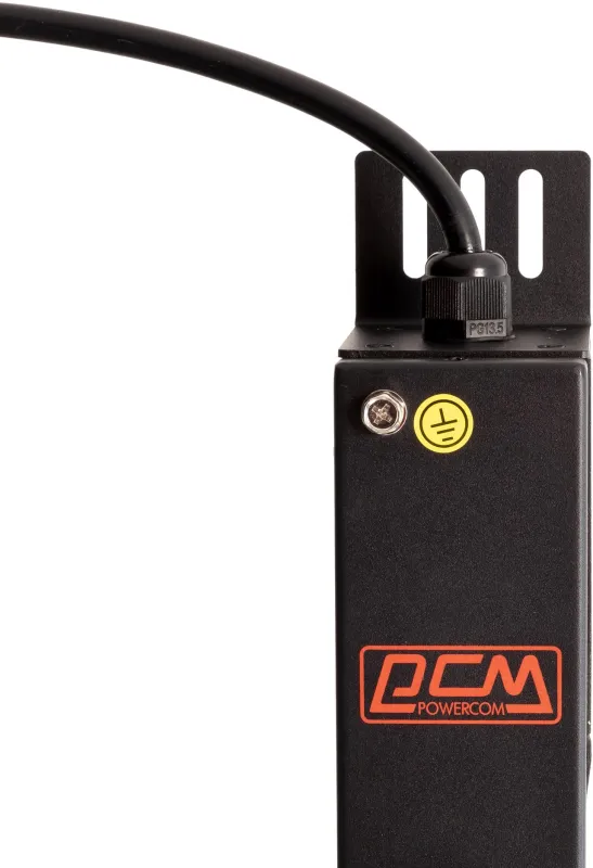 Аксессуар к источникам бесперебойного питания Блок распределения питания Powercom PDU-16AVMS20-18C13-2C19 18*C13+2*C19, 16A, 1,5U (1968234)