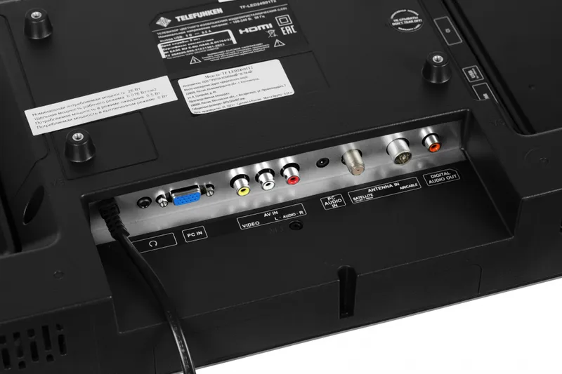 Телевизор LED Telefunken 24" TF-LED24S91T2(черный) черный/черный HD 50Hz DVB-T DVB-T2 DVB-C DVB-S DVB-S2 USB (RUS)