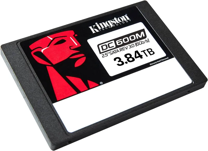 Твердотельный накопитель Kingston Enterprise SSD 3,84TB DC600M 2.5" SATA 3 R560/W530MB/s 3D TLC MTBF 2M 94 000/59 000 IOPS 7008TBW (Mixed-Use) 3 years