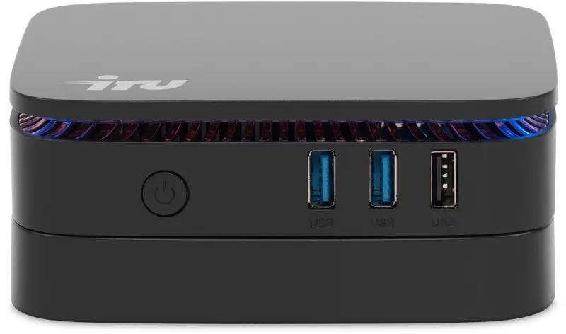 Неттоп IRU 110JLCN Cel N5105 (2) 8Gb SSD256Gb UHDG Windows 11 Professional GbitEth WiFi BT черный (1975164)