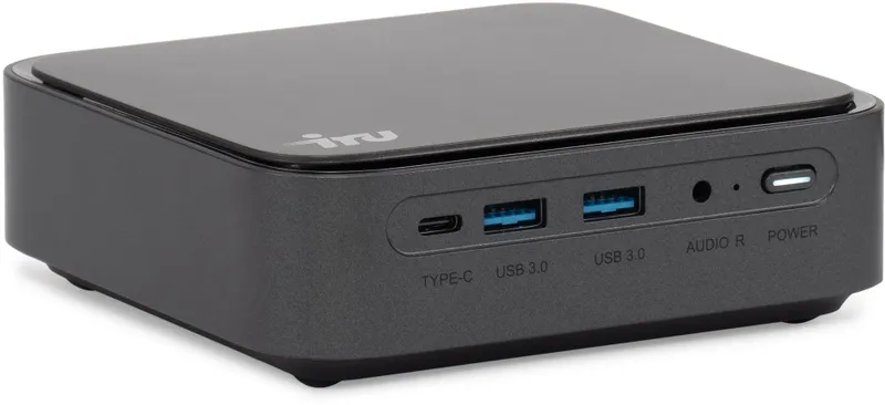Неттоп IRU 310TLCN i3 1115G4 (3) Iris Xe noOS GbitEth WiFi BT черный (1975165)