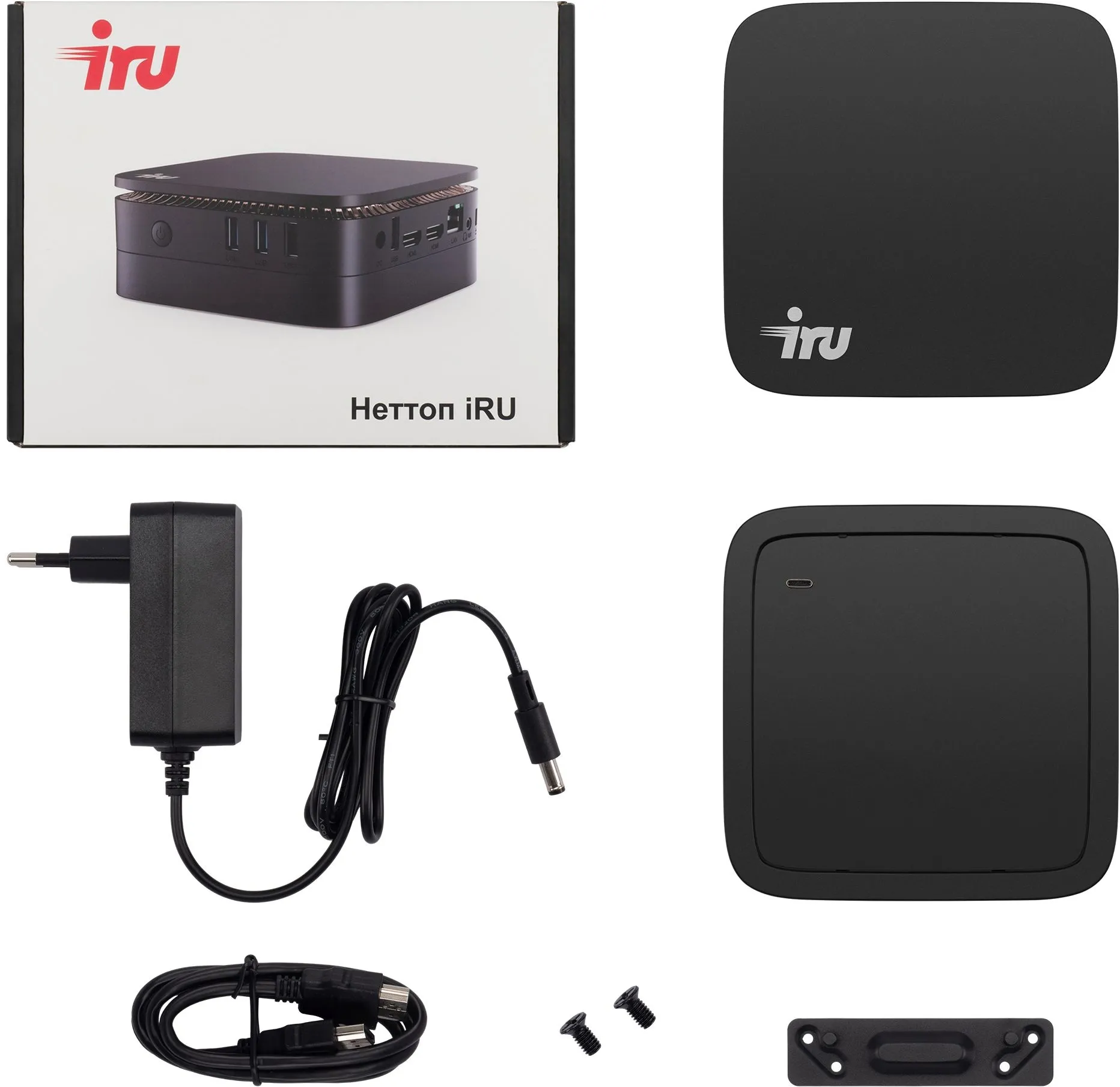Неттоп IRU 110JLCN Cel N5105 (3.3) 8Gb SSD256Gb UHDG noOS GbitEth 400W черный (1975163)