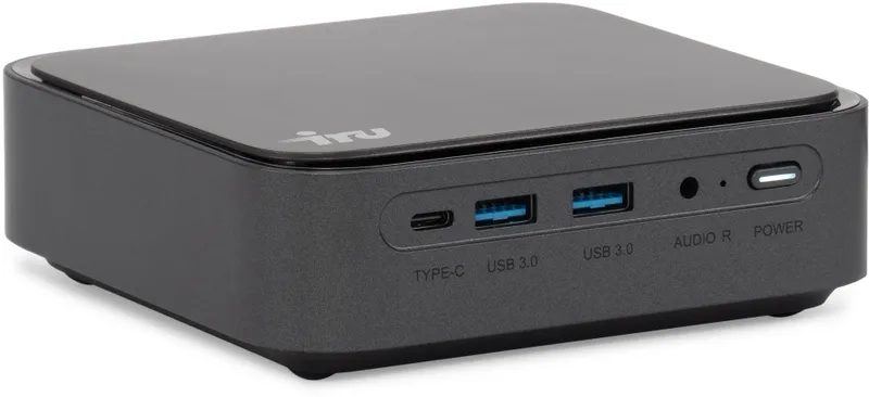 Неттоп IRU 310TLCN i5 1135G7 (2.4) 8Gb SSD256Gb Iris Xe Windows 11 Professional GbitEth WiFi BT черный (1975172)