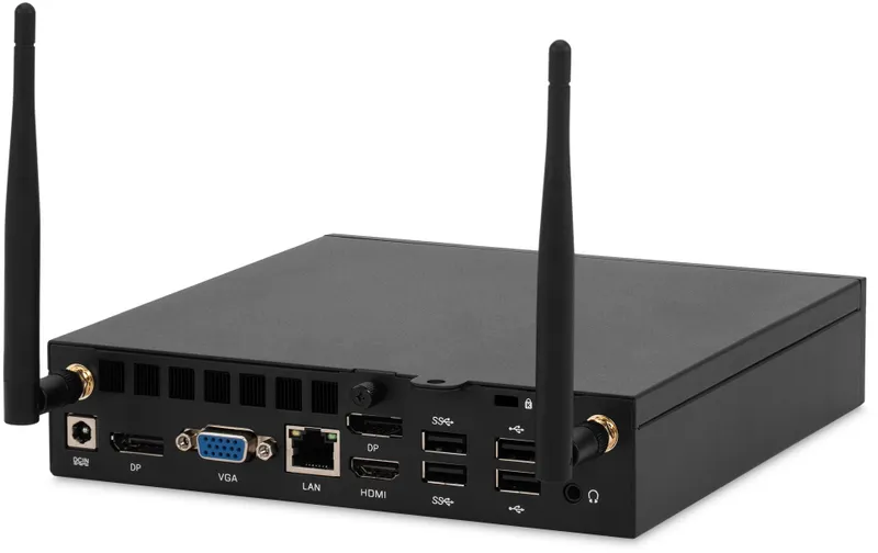 ПК Мини IRU 310H6ITF i5 12400T (1.8) 8Gb SSD256Gb UHDG 730 Windows 11 Professional GbitEth WiFi BT черный (1975183)