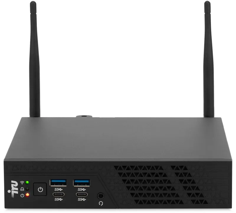 ПК Мини IRU 310H6ITF i5 12400T (1.8) 8Gb SSD256Gb UHDG 730 Windows 11 Professional GbitEth WiFi BT черный (1975183)