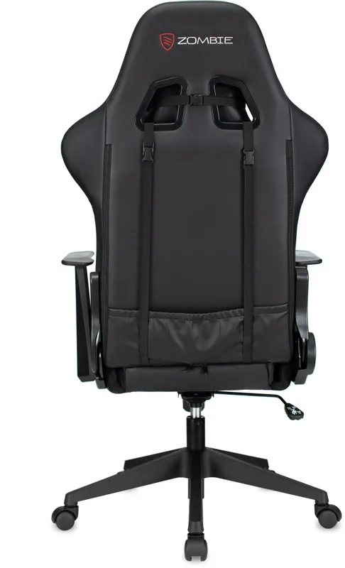 Кресло игровое Zombie GAME RGB черный эко.кожа/ткань крестов. пластик