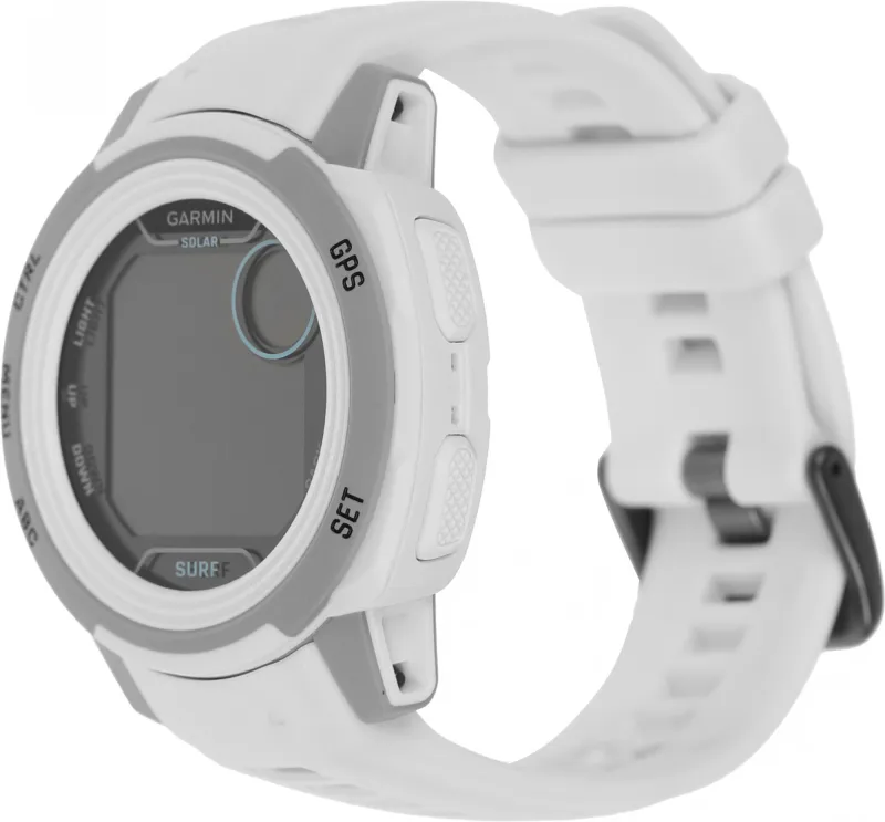 Смарт-часы Garmin Instinct 2s Solar 40мм 1.2" AMOLED корп.черный/белый рем.белый (010-02564-03)