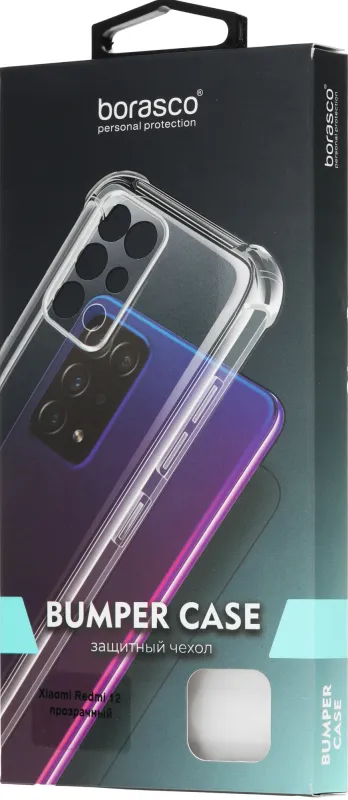 Чехол (клип-кейс) BoraSCO для Xiaomi Redmi 12 прозрачный (72125)