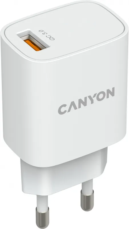 Сетевое зар./устр. Canyon CNE-CHA18W 18W 3A (PD+QC) USB Type-C универсальное белый