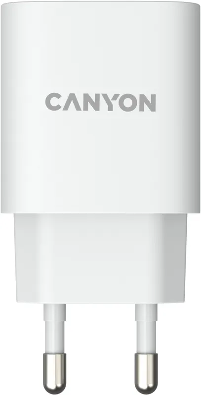 Сетевое зар./устр. Canyon CNE-CHA18W 18W 3A (PD+QC) USB Type-C универсальное белый