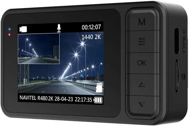 Видеорегистратор Navitel R480 2K черный 1440x2560 1440p 160гр. CV7327