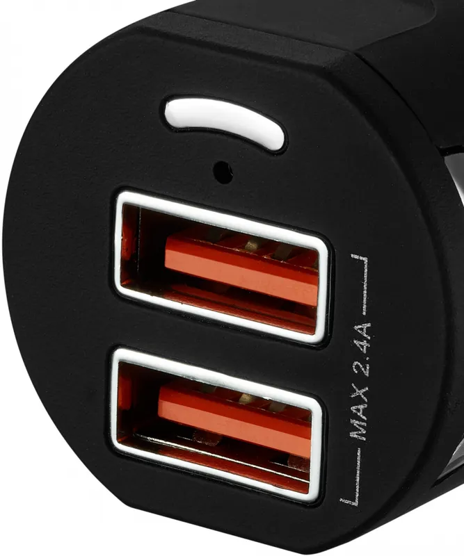 Автомобильное зар./устр. Canyon CNE-CCA04B 12W 2.4A 2xUSB универсальное черный