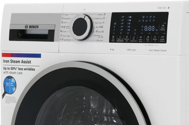 Стиральная машина Bosch Serie 4 WGA24400ME пан.англ. класс: A+++ загр.фронтальная макс.:9кг белый