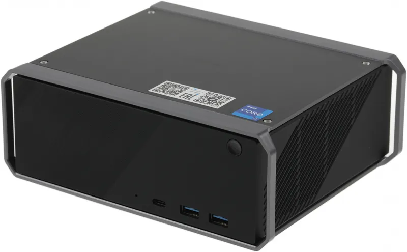 ПК Мини Chuwi CoreBox i7 11390H (3.4) 16Gb SSD512Gb Iris Xe Windows 11 Professional GbitEth WiFi BT серый