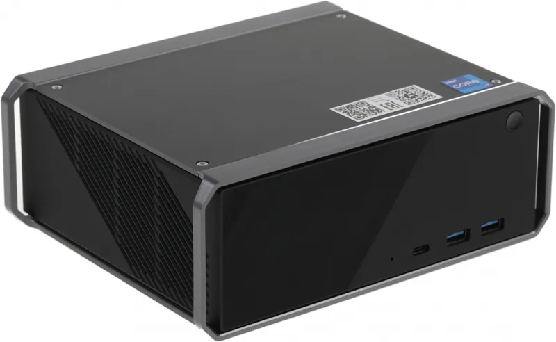 ПК Мини Chuwi CoreBox i7 11390H (3.4) 16Gb SSD512Gb Iris Xe Windows 11 Professional GbitEth WiFi BT серый