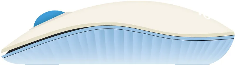 Клавиатура + мышь Acer OCC205 клав:белый мышь:белый/голубой USB беспроводная slim (ZL.ACCEE.00C)