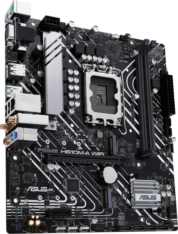 Материнская плата ASUS PRIME H610M-A WIFI, LGA1700, B610, 2*DDR5, HDMI+DP+VGA, SATA 6.0, M.2, USB 3.2*2, USB 2.0*2,  mATX; 90MB1G00-M0EAY0