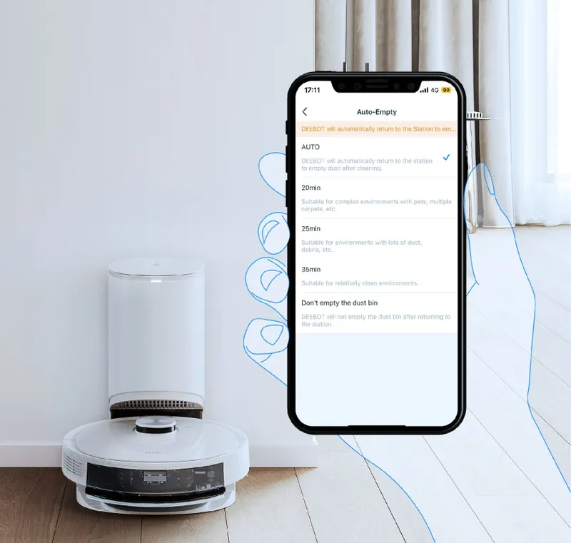 Пылесос-робот Ecovacs N10 белый/черный