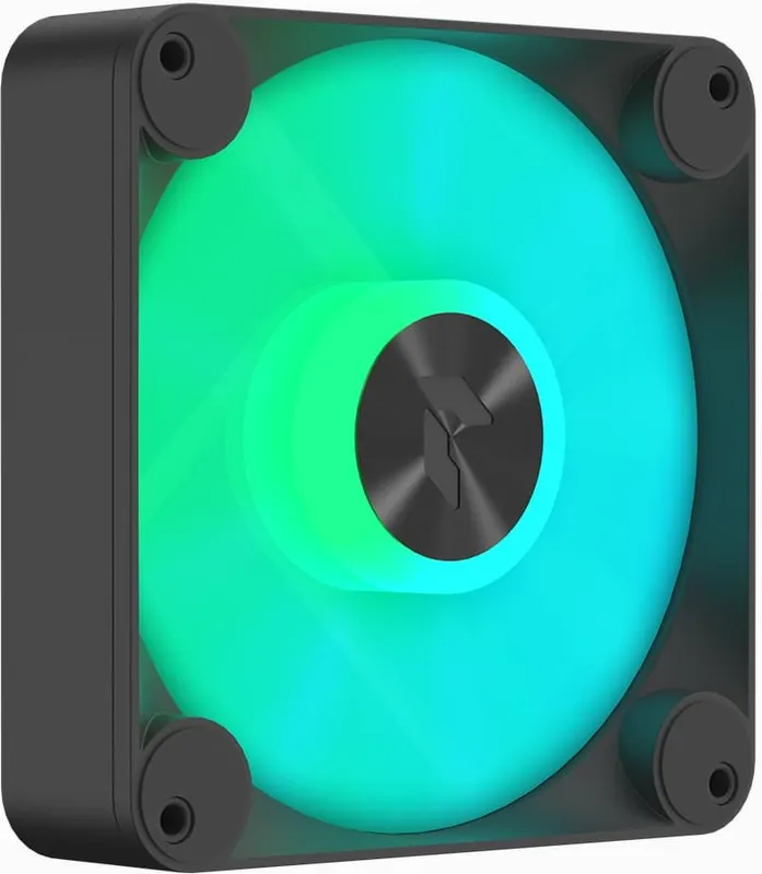 Вентилятор Aerocool APNX FP1-140 PWM ARGB 140x140mm черный/белый 4-pin 15-32dB 220gr Ret (FP1-140 BK)