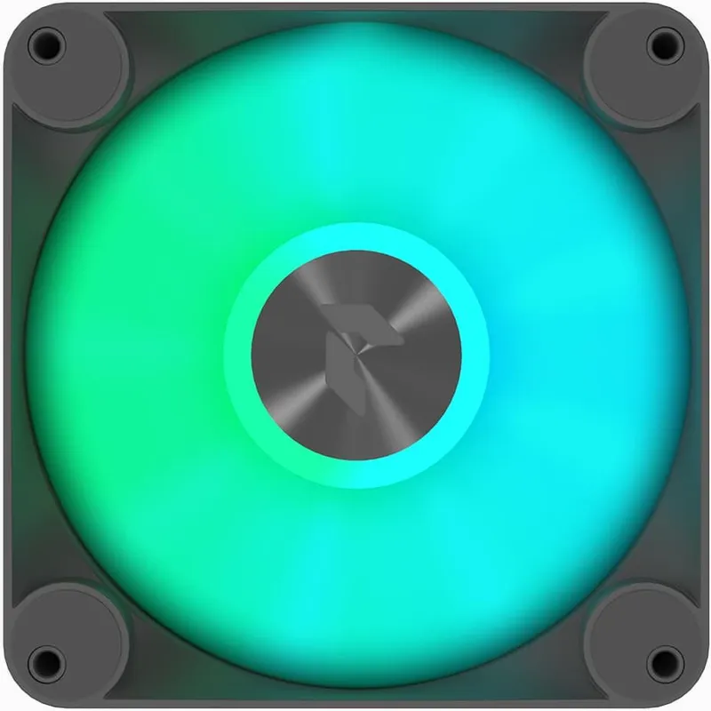 Вентилятор Aerocool APNX FP1-140 PWM ARGB 140x140mm черный/белый 4-pin 15-32dB 220gr Ret (FP1-140 BK)