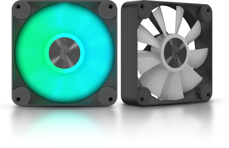 Вентилятор Aerocool APNX FP1-140 PWM ARGB 140x140mm черный/белый 4-pin 15-32dB 220gr Ret (FP1-140 BK)