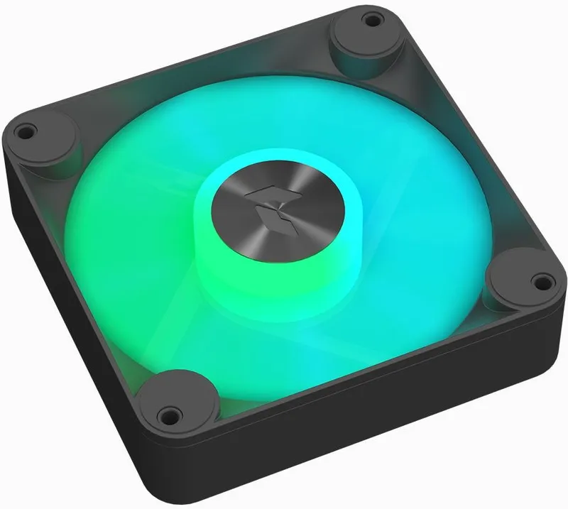 Вентилятор Aerocool APNX FP1-140 PWM ARGB 140x140mm черный/белый 4-pin 15-32dB 220gr Ret (FP1-140 BK)