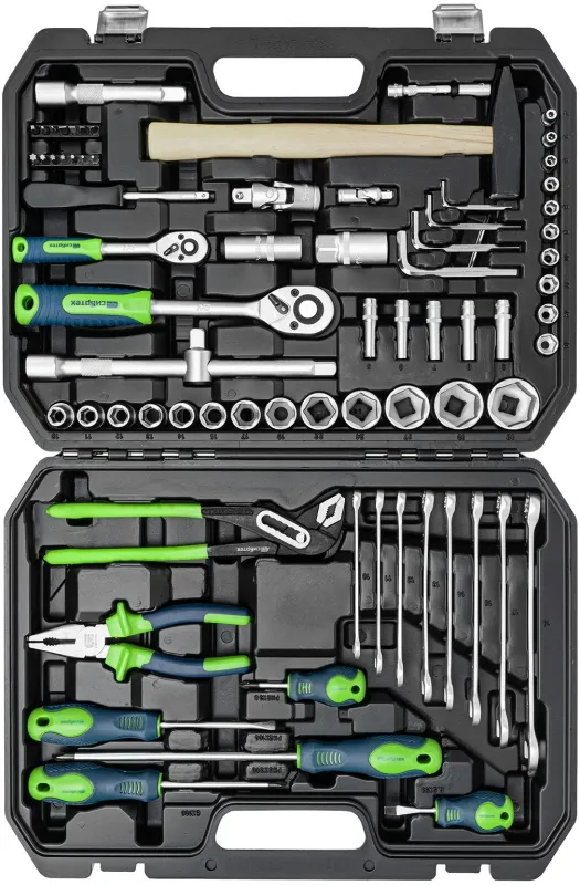 Набор инструментов Сибртех 13394 76 предметов (жесткий кейс)