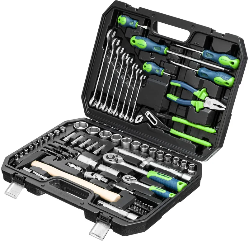 Набор инструментов Сибртех 13394 76 предметов (жесткий кейс)