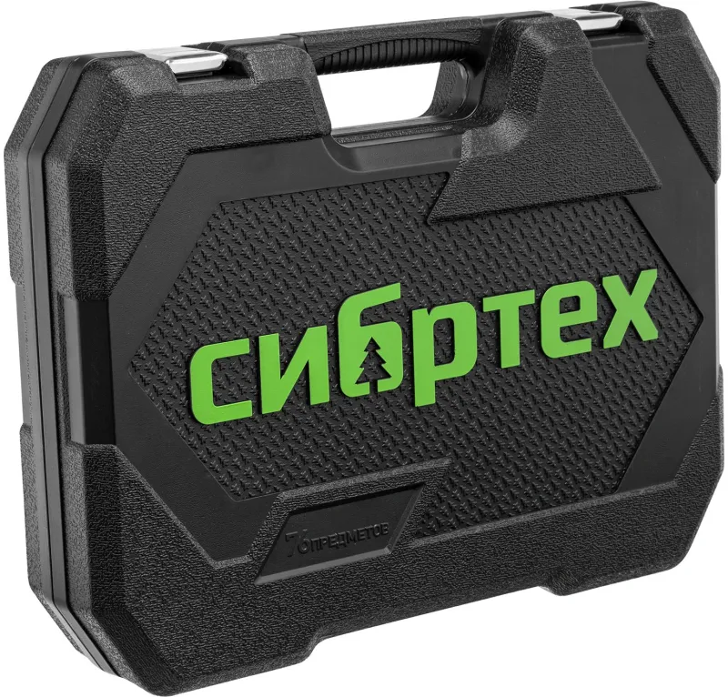 Набор инструментов Сибртех 13394 76 предметов (жесткий кейс)