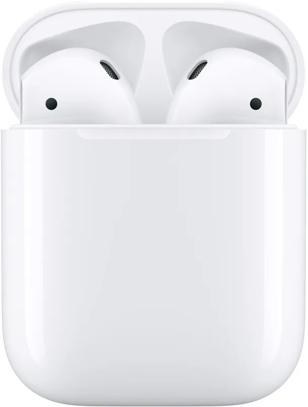 Гарнитура вкладыши Apple AirPods 2 A2032/A2031/A1602 белый беспроводные bluetooth в ушной раковине (MV7N2HN/A)