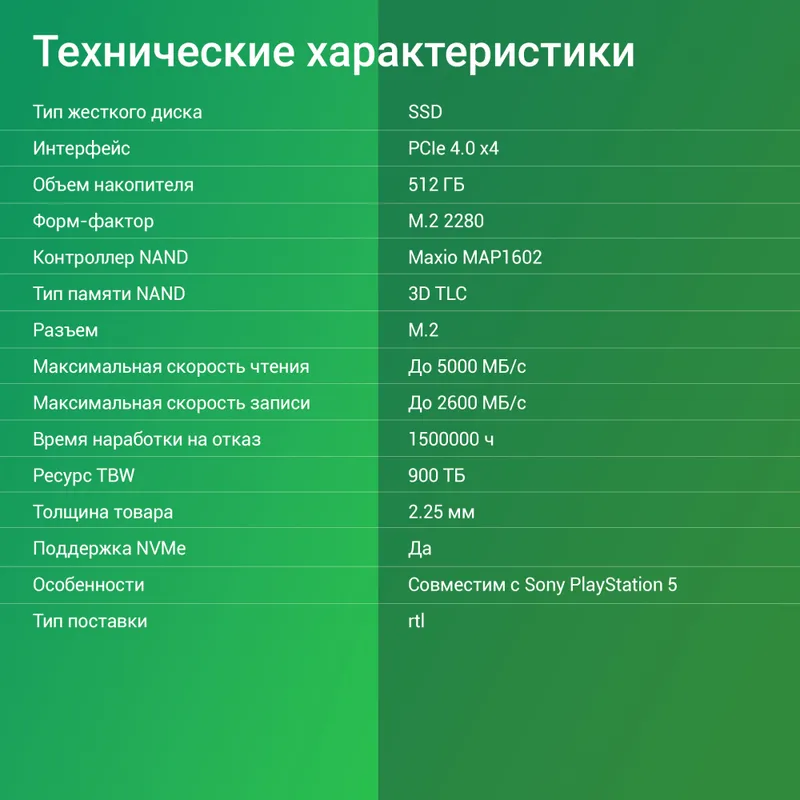 Накопитель SSD Digma PCIe 4.0 x4 512GB DGSM4512GM6ET Meta M6E M.2 2280