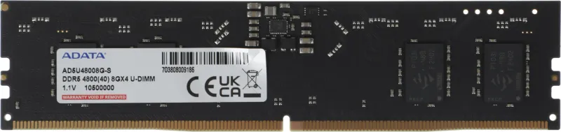 Оперативная память ADATA DDR5 DIMM 8GB 4800MHz 1*8GB 40-40-40 SINGLE TRAY