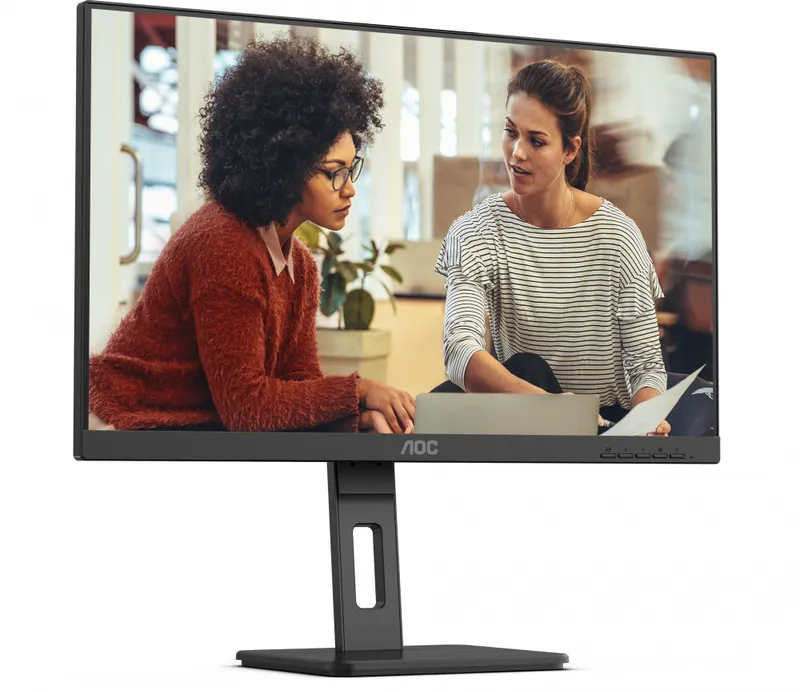 Монитор AOC 24" 24E3QAF черный IPS LED 16:9 HDMI M/M матовая HAS Piv 300cd 178гр/178гр 1920x1080 75Hz VGA DP FHD USB 4.45кг