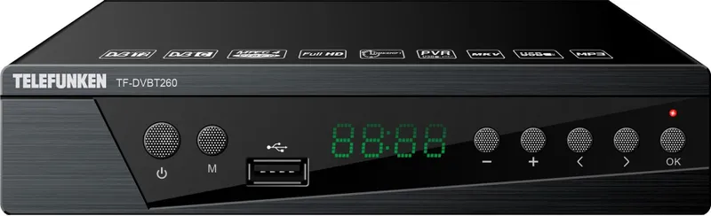 Ресивер DVB-T2 Telefunken TF-DVBT260 черный