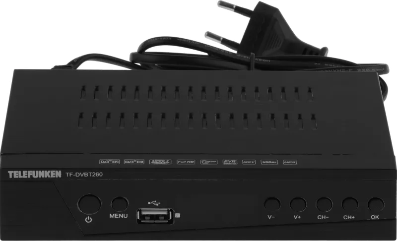 Ресивер DVB-T2 Telefunken TF-DVBT260 черный