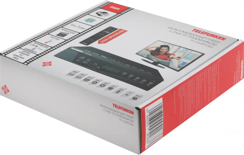 Ресивер DVB-T2 Telefunken TF-DVBT260 черный