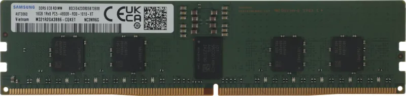 Память DDR5 16GB 4800MHz Samsung M321R2GA3BB6-CQK M321 OEM PC5-38400 RDIMM ECC 288-pin 1.1В Intel dual rank OEM