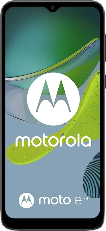 Смартфон Motorola XT2345-3 E13 64Gb 2Gb черный моноблок 3G 4G 2Sim 6.5" 720x1600 Android 13 13Mpix 802.11 a/b/g/n/ac GPS GSM900/1800 GSM1900 TouchSc Protect microSD max1024Gb