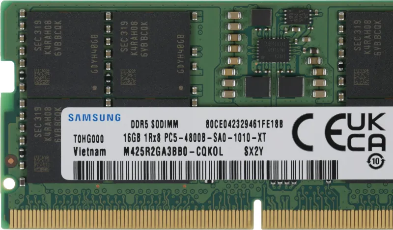 Память DDR5 16GB 4800MHz Samsung M425R2GA3BB0-CQK OEM PC5-38400 CL40 SO-DIMM 288-pin 1.1В dual rank OEM