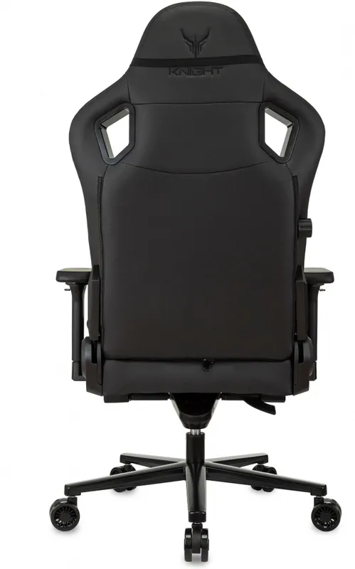 Кресло игровое Knight Craft черный эко.кожа крестов. металл