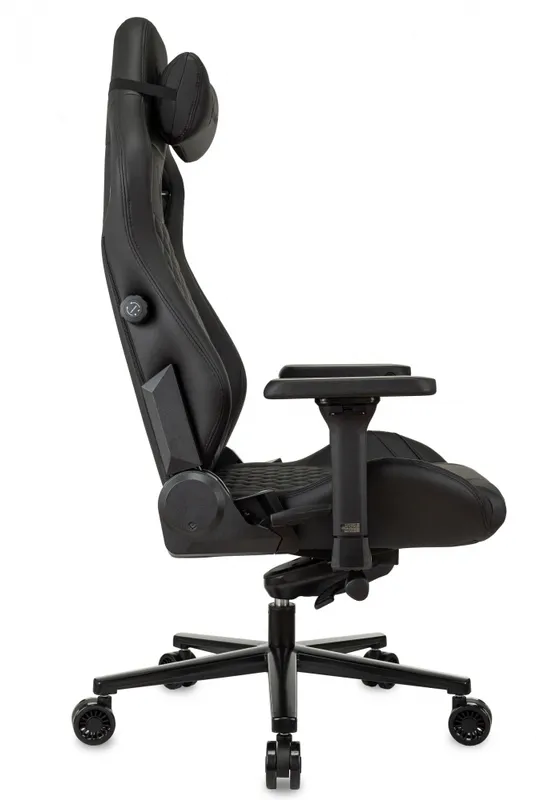 Кресло игровое Knight Craft черный эко.кожа крестов. металл