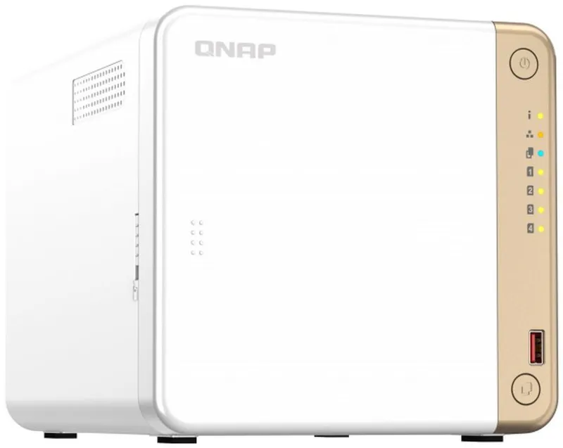 Система хранения данных QNAP CHANNEL 2C 2GhzCPU/4Gb(upto16)/upto 4HDD, upto 20 with TL-D800C/SATA(3,5'')/ 2xUSB3.2 2xUSB2.0/1xHDMI/1xExp.slot/1x2,5Gb/iSCSI/1xPS/2YW TS-462-4G-EU-RU